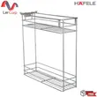 (Hafele) Pull-Out Wire Basket for 200 mm Cabinet Width with Bottle Divider, Chrome-Plated Steel (495.35.381) image 1