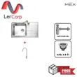 อ่างล้างจาน MEX รุ่น DLS80B (สเตนเลส สตีล) รูปที่ 1