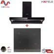 (Hafele) เครื่องดูดควันแบบติดผนัง: พลัส+ ซีรี่ย์ (BAYU 90) + เตาเซรามิก PLUS-4C (495.07.570) ฟรี ท่อลมและฝาครอบกั รูปที่ 1