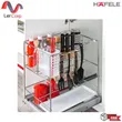 (Hafele) ชุดตะแกรงเอนกประสงค์ แบบเปิดหน้าบาน 300 มม.,สแตนเลสสตีล304สีเงา(495.35.190)(549.34.093) รูปที่ 1