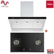 (Teka) เครื่องดูดควัน รุ่น DHA 90 TC สีสแตนเลส กระจกดำ ขนาด 90 + เตาแก๊ส ผิวกระจกนิรภัย 2 หัวตา รุ่น GB LUX 78 2G รูปที่ 1