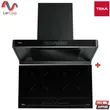 (Teka) เครื่องดูดควันกระโจม รุ่น DHW 97460 BK 90 ซม. + เตาแม่เหล็กไฟฟ้า (Induction) 2 หัวเตา ควบคุมการทำงานระบบสไลด์สัมผัส IBC 7320 D รูปที่ 1