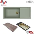 (MEX) อ่างล้างจานเซรามิก 1 หลุม 1 ที่พัก รุ่น SINTESI510SGG รูปที่ 1