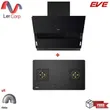 (Eve) Wall-Mounted Range Hood HC-ARIA-90 + 2-Burner Built-in Gas Hob HB78-2BBTA/BG Free 1.5m Duct image 1
