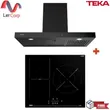 (TEKA) Range Hood Model LDH 90 TC BLACK + INDUCTION Cooktop Model IBF63210 SSS BK (VI3) image 1
