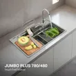 (Eve) Stainless Steel Single Bowl Sink JUMBO PLUS 780/480 - The Perfect Solution for Every Thai Kitchen image 9