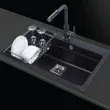 (Eve) Wall-mounted Cooker Hood HC-LOFTBOX-90 + 2-Burner Gas Hob HB78-2BCC/BG + Granite Sink ANDES 760/480 image 11