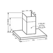 (Eve) Wall-mounted Cooker Hood HC-LOFTBOX-90 + 2-Burner Gas Hob HB78-2BCC/BG + Granite Sink ANDES 760/480 image 4
