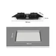 (Eve) Wall-mounted Cooker Hood HC-LOFTBOX-90 + 2-Burner Gas Hob HB78-2BCC/BG + Granite Sink ANDES 760/480 image 8