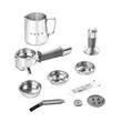 (Smeg) Espresso Machine with Built-in Grinder, White, Model EGF03WHEU image 6