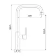 (Mex) Chrome Single Cold Tap for Sink, Counter-mounted, Model 1105KSB-E9 image 6