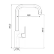 (Mex) Chrome Single Cold Tap for Sink, Counter-mounted, Model 1105KSB-E9 image 7