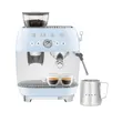 (Smeg) Espresso Machine with Built-in Coffee Grinder Blue EGF03PBEU image 2