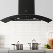 (EVE) Wall-Mounted Canopy Range Hood HC-DIESEL-90 PLUS + 2-Burner Built-In Gas Hob with Safety Glass Base SMART III image 5