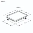 (EVE) Wall-Mounted Canopy Range Hood HC-DIESEL-90 PLUS + 2-Burner Built-In Gas Hob with Safety Glass Base SMART III image 8