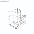 (EVE) Range Hood HC-ARC-90 PLUS + Gas Cooktop SMART I + Sink TEO 750/450 + OTHELLO Faucet Free Duct Pipe image 3