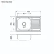 (EVE) Range Hood HC-ARC-90 PLUS + Gas Cooktop SMART I + Sink TEO 750/450 + OTHELLO Faucet Free Duct Pipe image 7