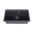 (Tecnogas) Granite Single Bowl Drop-In Kitchen Sink Tecnoplus Model TNP 764821 Size 76 cm. Depth 21 cm. image 2