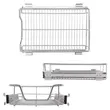 (Hafele) Internal Pull-Out Basket Set Open Front Panel 500 mm image 3