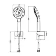 (Hafele) Showerhead with Easy Clean Hose, Black (495.60.687) image 5
