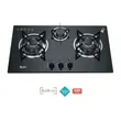 (Tecno) Wall-Mounted Range Hood 90 cm TNS EHP 90 GS + 3-Burner Built-in Gas Cooktop 73 cm TNS HB 3073 GB Free 1.5 m Ducting image 5