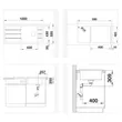 (Hafele) BLANCO Single Bowl Kitchen Sink with Drainboard, Undermount, FARON XL 6 S, Alu Metallic (495.39.387) image 3