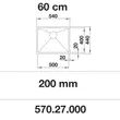 (Hafele) Single Bowl Stainless Steel Sink BLANCO QUATRUS R15-IU (570.27.000) image 3