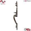 (Hafele) Zinc Alloy Door Handle with Lock System Standard Range Type C (Entrance Door) Dark Copper Gold (489.94.305) image 3