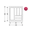 (Hafele) Kitchen Tray CUTLERY INSERT Model (495.42.305)(556.84.505) image 5