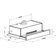 (Gorenje) Slimline Cooker Hood 60 cm TH60REX + Built-in Electric Hob 30 cm ECT322ORAB image 9