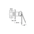 (Hafele) Single Lever Shower Tap Wall-Mounted NECKAR + Flexible Hose Hand Shower 1 Function (495.61.111+495.60.640) image 3