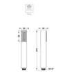 (Hafele) Single Lever Shower Tap Wall-Mounted NECKAR + Flexible Hose Hand Shower 1 Function (495.61.111+495.60.640) image 5