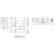 (Hafele) Stainless Steel Mortise Lock Set with Locking Device, Premium Range (Entrance) Satin Stainless (499.65.010) image 6