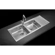 (MEX) Double Sink with Drainboard, Stainless Steel AISI 304 Model ELB230BM image 3