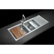 (MEX) Double Sink with Drainboard, Stainless Steel AISI 304 Model ELB230BM image 6