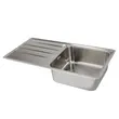 (HAFELE) BLANCO LEMIS Kitchen Sink (495.39.367) Right Bowl Left Drainboard image 4