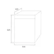 (Tecnogas) Tecnoplus Freestanding Dishwasher Model TNP DW 60815 SS 60 cm image 4