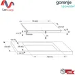 (Gorenje) 90 cm Wall-Mounted Cooker Hood Model PWHI93XGB + 4-Burner Induction Hob BridgeZone Model IT843SYB image 8