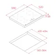 (Teka) 90 cm Range Hood Model DLH 9158 T + 4-Burner Induction Cooktop Model IBC 64110 SSM BK image 9