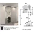 (Hafele) Loft Style Sliding Door Hardware (Excluding Door Panel) 2 Colors - Without and With Soft Close System image 4