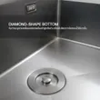 Sink Model MIRACLE 1200/510 LH + Faucet Model LEXI INOX with Free Wooden Cutting Board and Drain Basket and More image 5