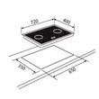 (Teka) LINEA Range Hood LDH TC 90.1 90 cm + 2-Burner Gas Cooktop S72 2G AI AL 2DR SS image 8