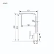 EVE Kitchen Sink Faucet Mixer Hot-Cold DOVER image 2
