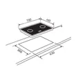(Teka) Range Hood Model LVT 90 + 2-Burner Glass Built-in Gas Cooktop Model GQ 73 AI AL EN BK (E2) image 9