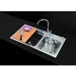Multipurpose Sink LOTUS 850/460 Free Cold Water Tap, Dish Soap Dispenser, Wooden Cutting Board and More image 3