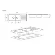 (MEX) Stainless Steel Kitchen Sink MEX 2 Bowl 1 Drainboard with Cold Water Tap Model DLS200B image 4