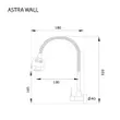 ASTRA WALL Kitchen Sink Faucet Wall-Mounted Tap image 5