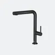 (Eve) Kitchen Sink Faucet, Hot and Cold Mixer, Black, Model ZENO BLACK EP image 2