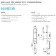 (Hafele) Door Handle with Lock System Satin Nickel (489.94.648) image 5