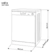 (Mex) Freestanding Dishwasher Model DK713DG image 10